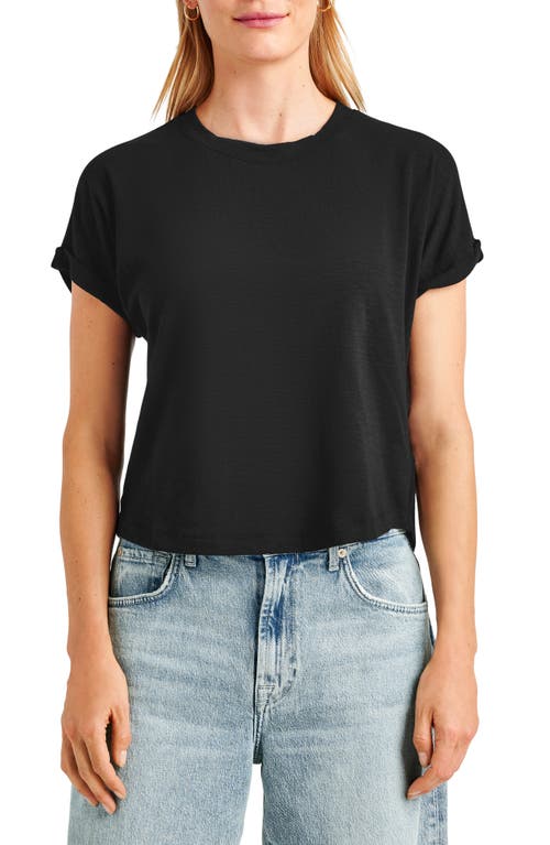 Shop Splendid Skye Slub T-shirt In Black