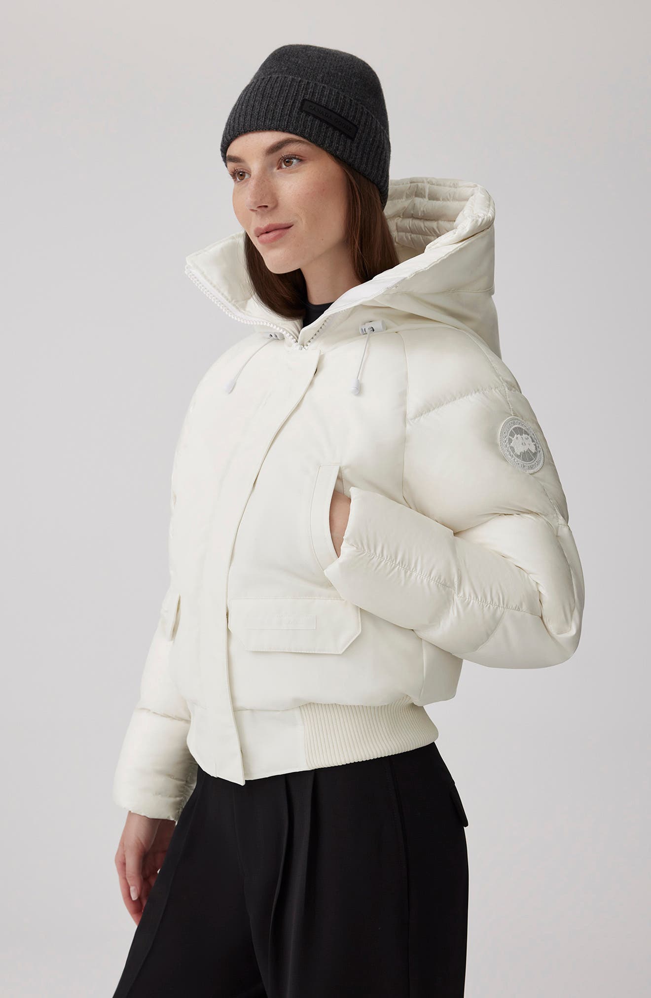 Canada goose bomber white online