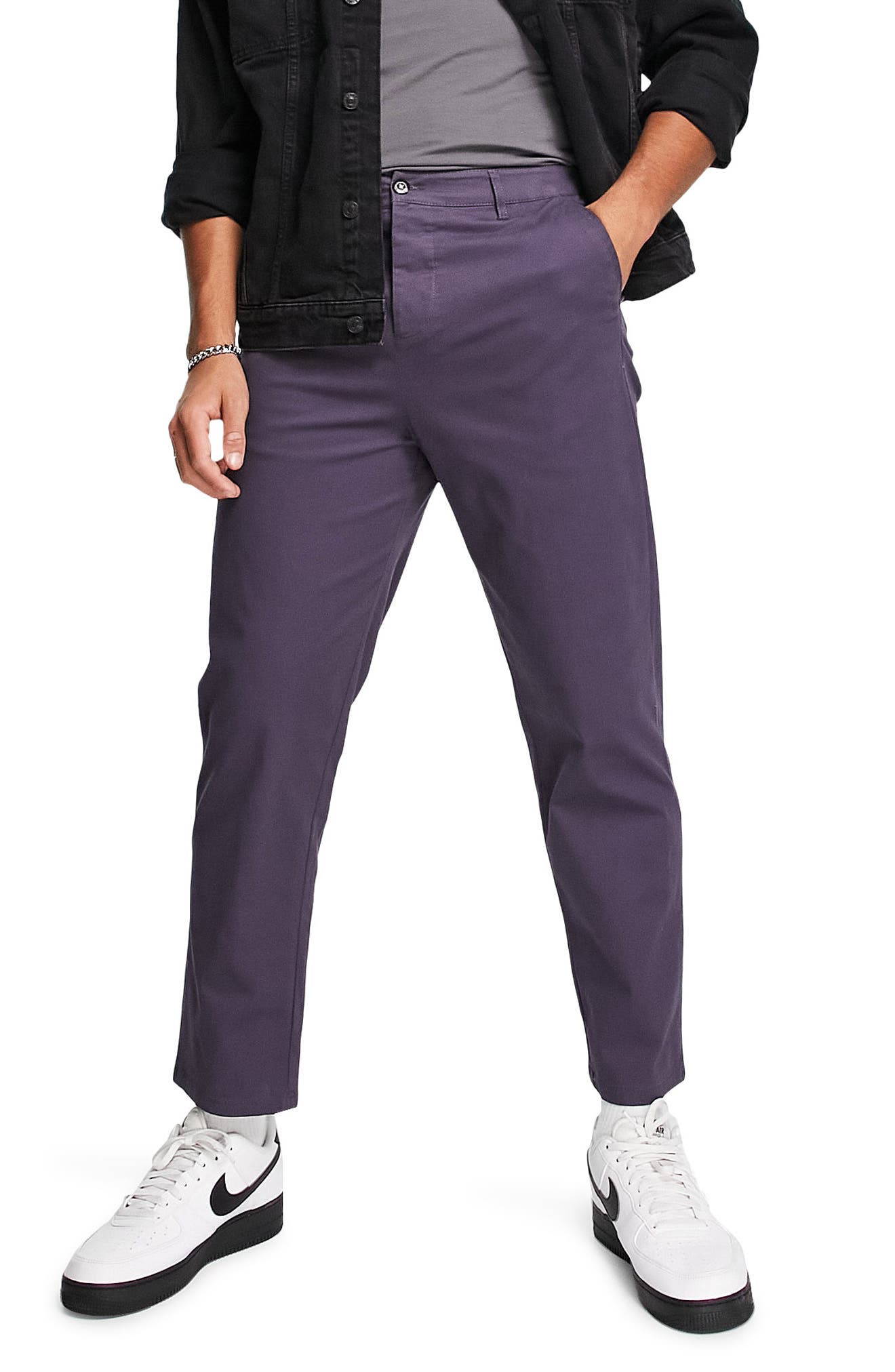 for Men Eleventy Synthetic Trouser in Deep Purple Slacks and Chinos Eleventy Trousers Slacks and Chinos Mens Trousers Purple 