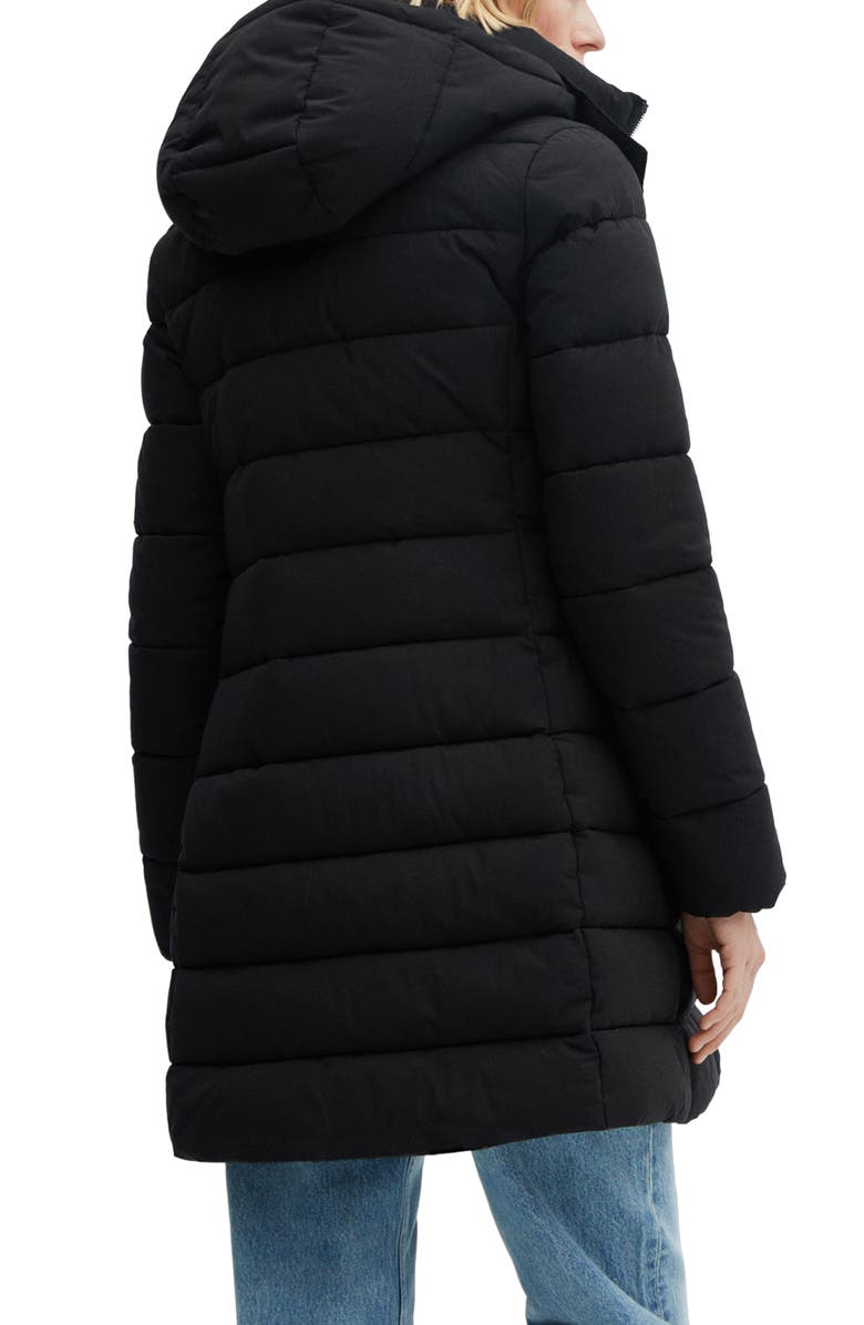 MANGO Water Repellent Hooded Parka | Nordstrom