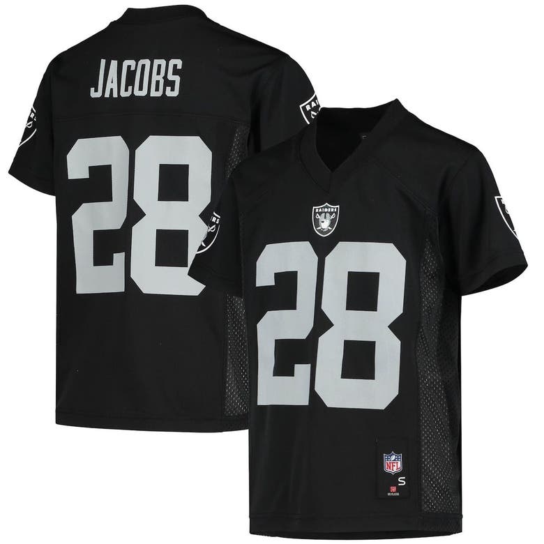 : Youth Josh Jacobs Black Las Vegas Raiders Replica Player Jersey  : Sports & Outdoors