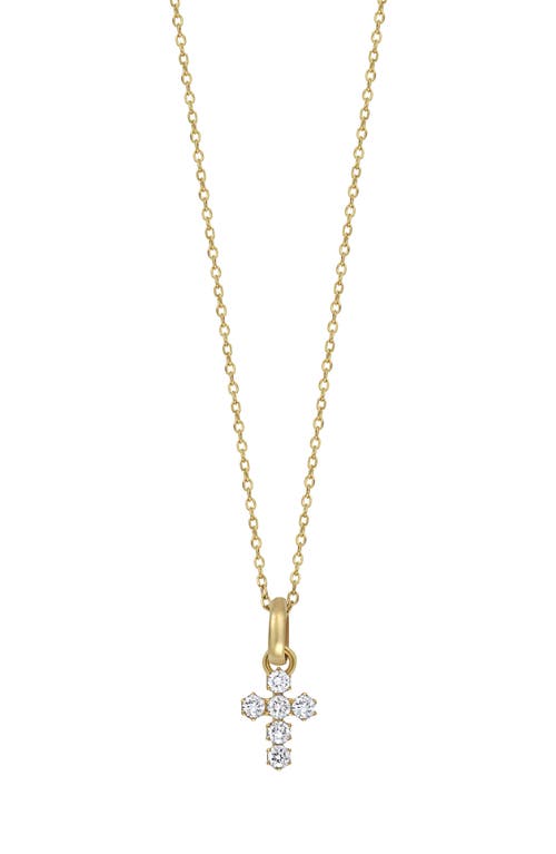 Shop Bony Levy Icon Cross Pendant Necklace In 18k Yellow Gold