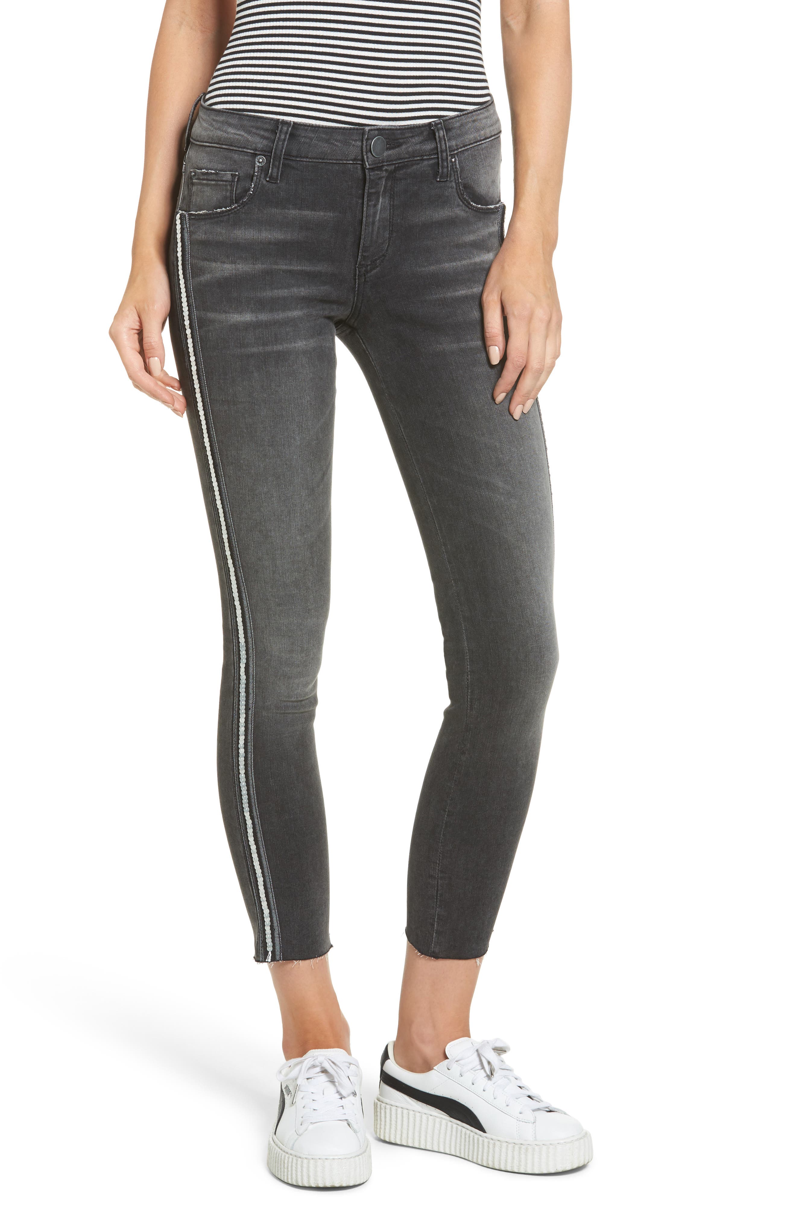 tuxedo stripe jeans