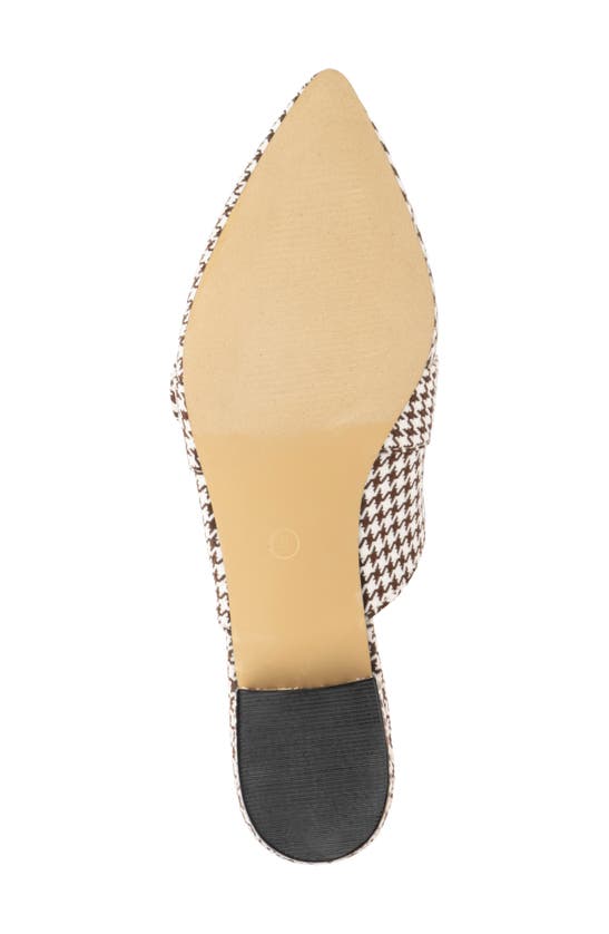 Shop New York And Company Parker Houndstooth Mule In Brown