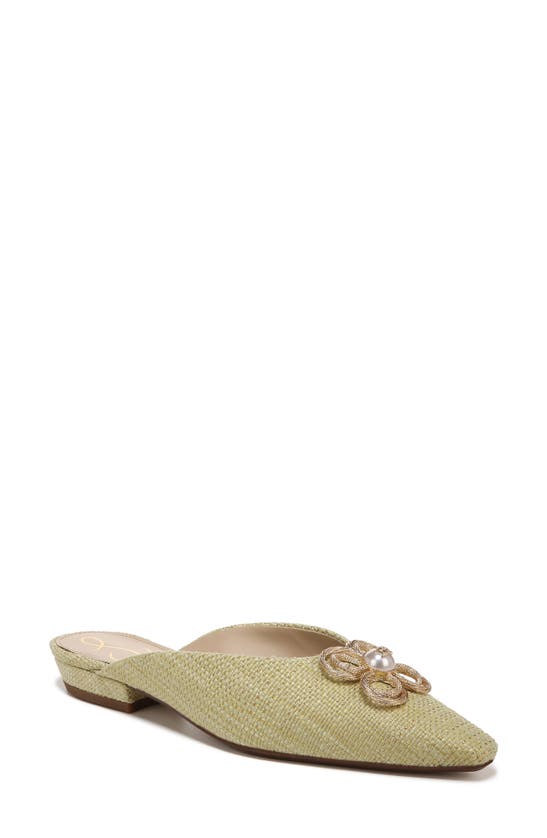 Sam Edelman Jayden Embellished Pointed Toe Mule In Pistachio