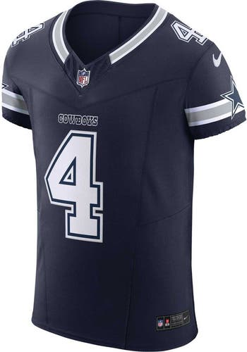 Men's dallas cowboys dak prescott clearance nike navy alternate game jersey