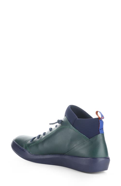 Shop Softinos By Fly London Biel Sneaker In Forest Green/navy/neoprene