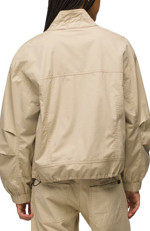 Shop Prana Palisades Organic Cotton Blend Ripstop Jacket In Sandstone