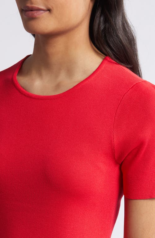 Tahari Asl Short Sleeve Sweater In Grenadine
