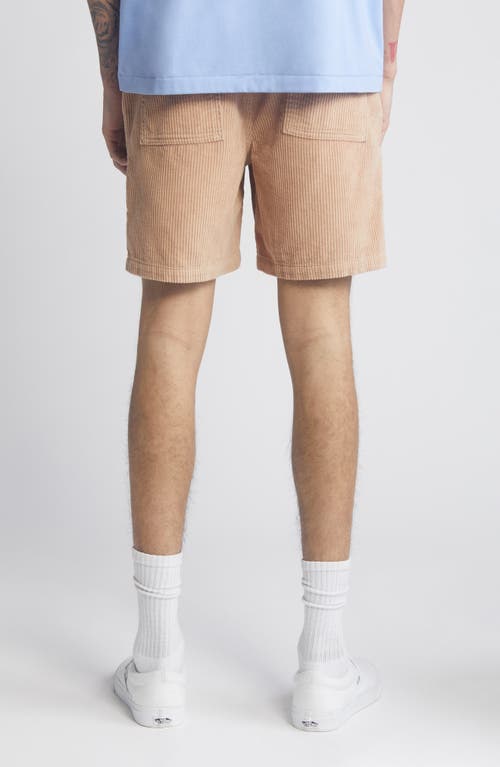 Shop Bp. Elastic Waist Corduroy Shorts In Tan Amphora