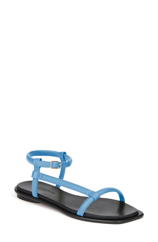 Lafayette 148 City Ankle Strap Sandal In Cool Blue