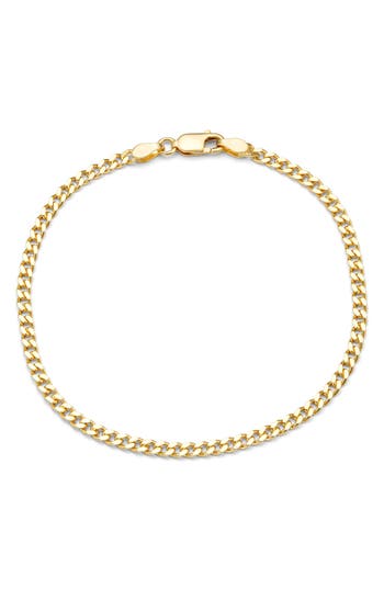 Fzn Curb Chain Bracelet In Yellow