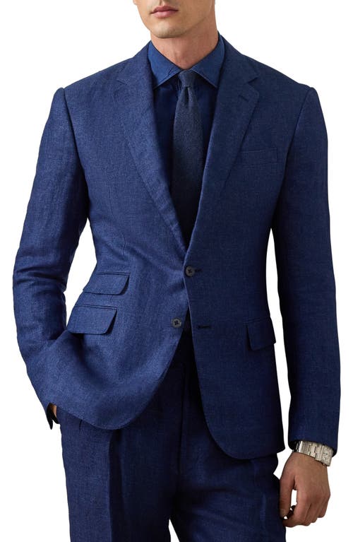 Ralph Lauren Purple Label Kent Linen Dobby Sport Coat Navy at Nordstrom, Us