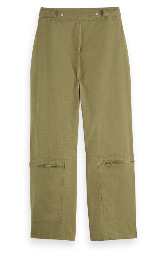 Shop Scotch & Soda Ripstop Cargo Pants In Washed Military