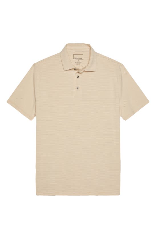 Shop Hypernatural Pinehurst Classic Fit Cotton Blend Golf Polo In Khaki / White