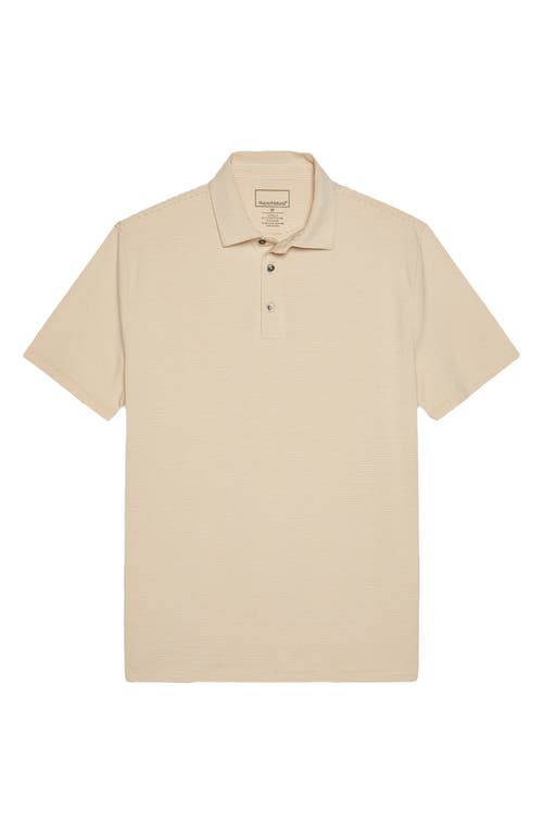 Shop Hypernatural Pinehurst Classic Fit Cotton Blend Golf Polo In Khaki/white