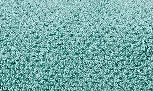 Woven & Weft Cotton 4-pack Textured Bath Towel Set In Mineral Blue