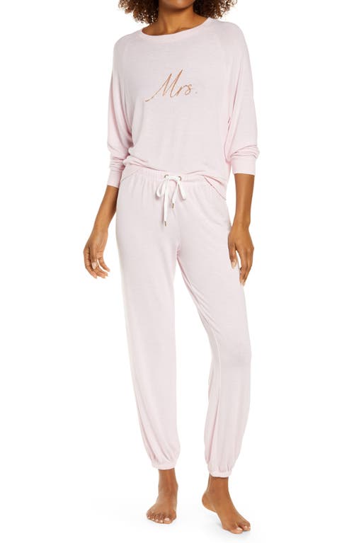 Star Seeker Brushed Jersey Pajamas in Promise Pink
