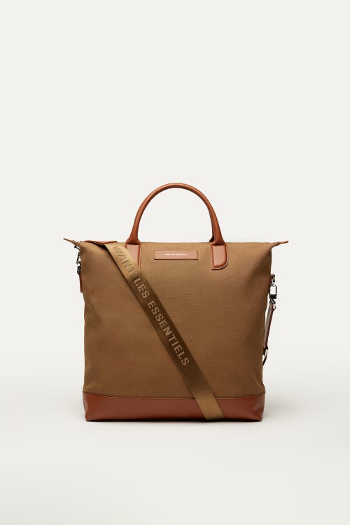 Want Les Essentiels De La Vie Want Les Essentiels O'hare Organic Cotton Canvas Tote In Dark Camel