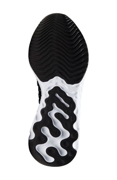 Nike Women's React Phantom Run Flyknit 2 Running Sneakers From Finish Line In Black/white