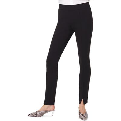 Nydj Slit Hem Leggings, Black