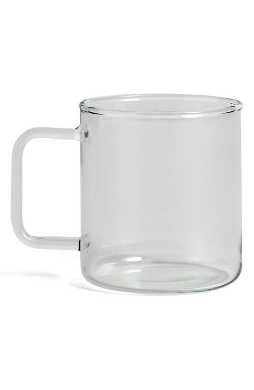 HAY Medium Glass Mug in Clear