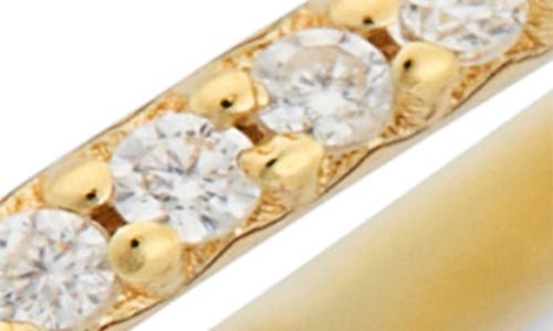Avivo Set Of Two Cz Pave Slim Stackable Rings In Gold/silver