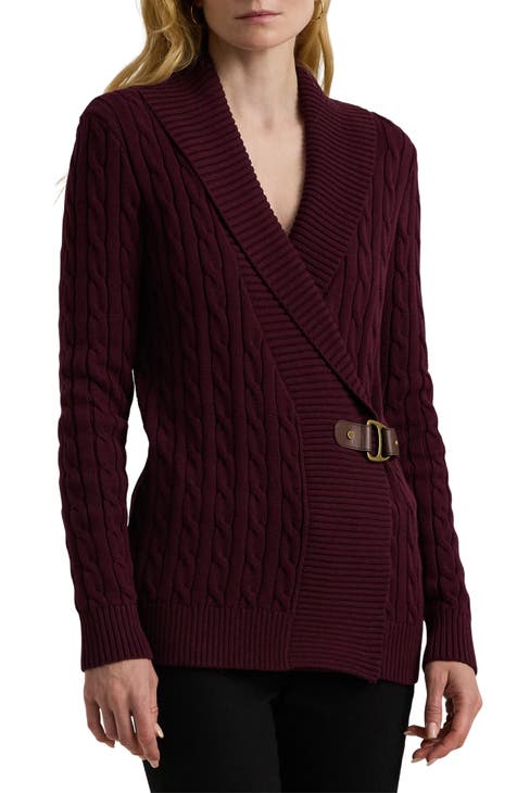 Burgundy cardigan sweater best sale