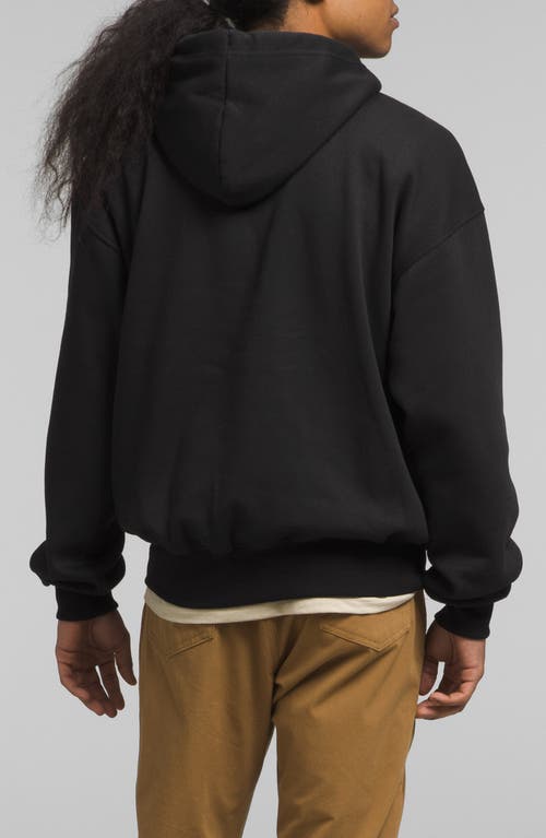 The North Face Black Embroidered Hoodie In Tnf Black