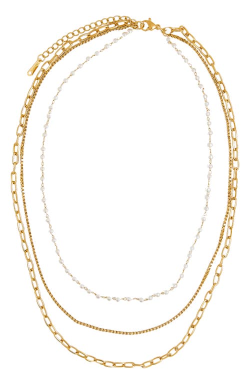 Layered Necklace in Gold