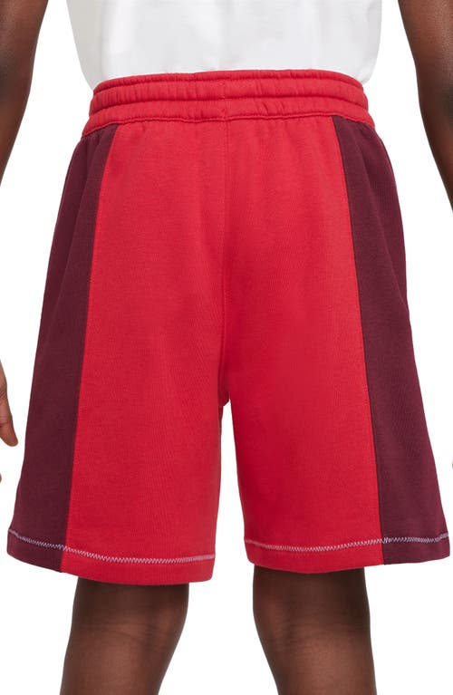 Shop Nike Kids' Sportswear Shorts In Gym Red/beetroot/thistle