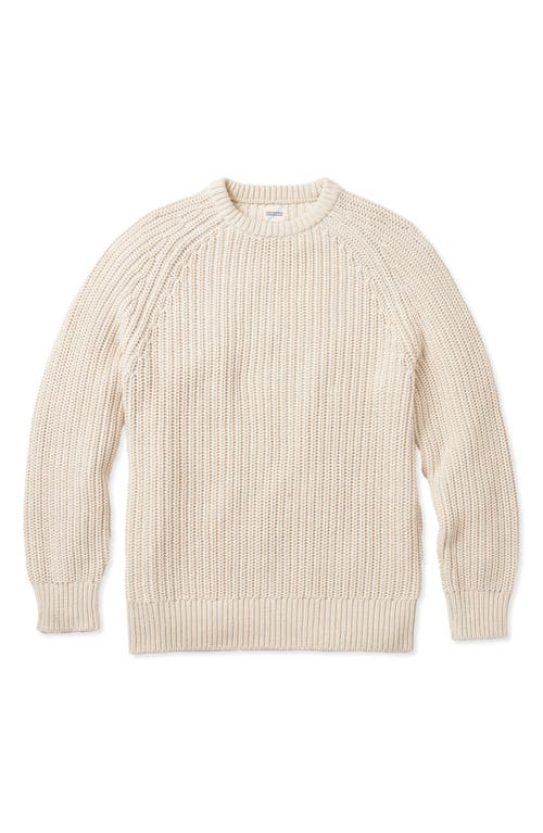 Shop Fair Harbor Neptune Organic Cotton Blend Sweater In Sand