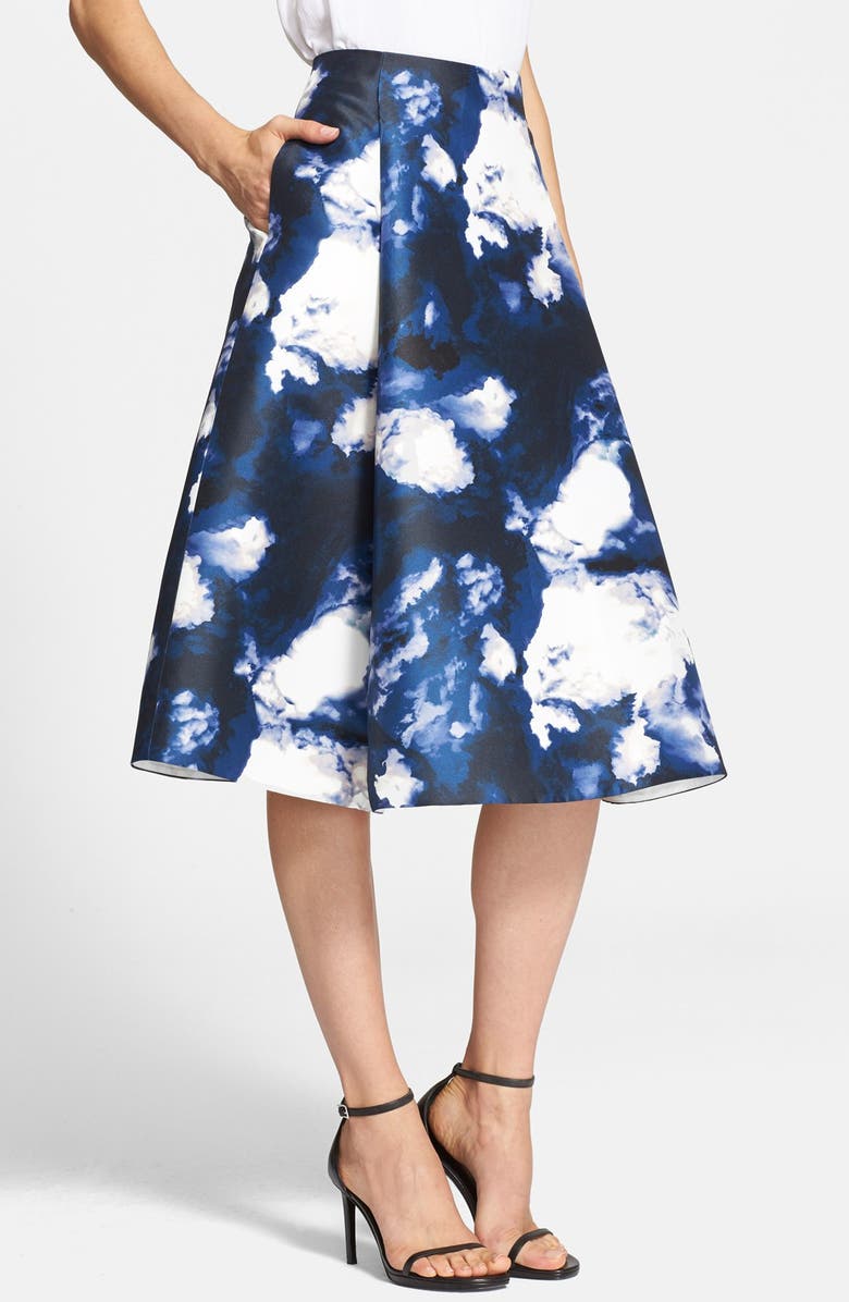 kate spade new york 'dusk clouds' print a-line skirt | Nordstrom