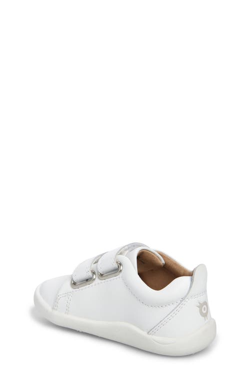 Old Soles Kids' Metallic Leather Sneaker In Snow