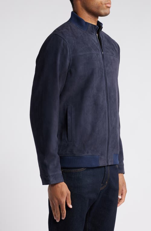 NORDSTROM NORDSTROM SUEDE BOMBER JACKET 