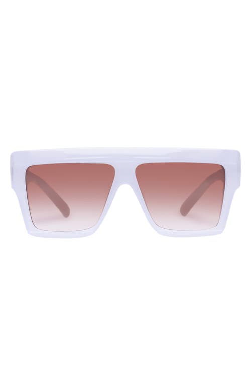 Antares 59mm D-Frame Sunglasses in White