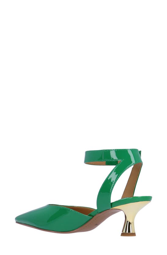 Shop J. Reneé Tamsin Ankle Strap Pointed Toe Pump In Green