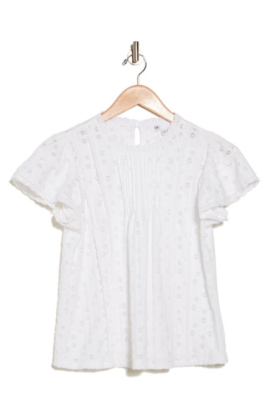 Shop Dr2 By Daniel Rainn Eyelet Embroidered Top In White