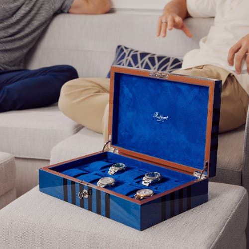 Shop Rapport London Labyrinth Ten Watch Box In Blue