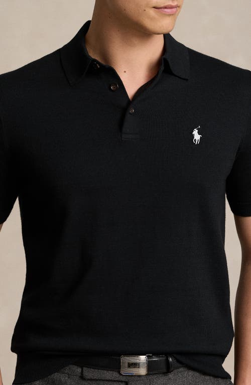 Shop Polo Ralph Lauren Regular Fit Cotton Polo Sweater In Polo Black