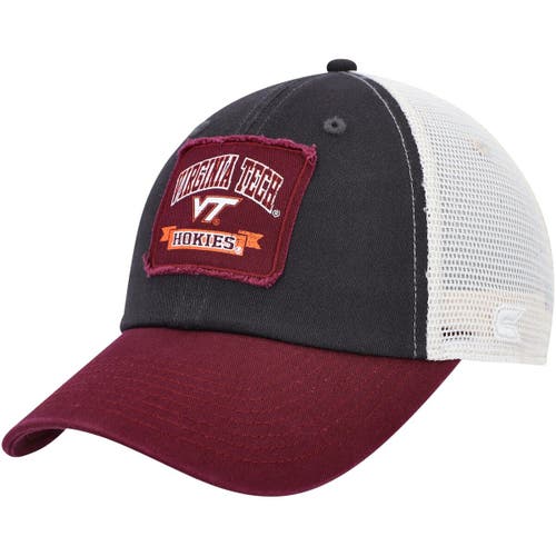 Men's Colosseum Charcoal Virginia Tech Hokies Objection Snapback Hat