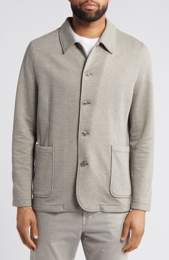 Shop Johnston & Murphy Xc Flex Knit Blazer In Tan