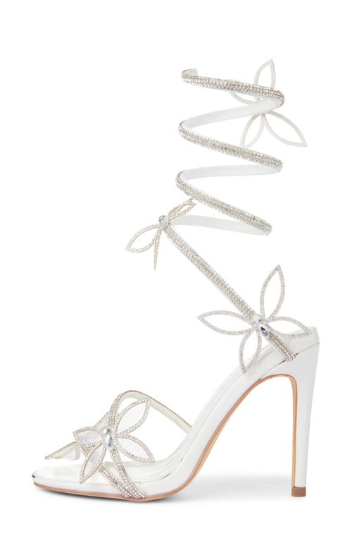 Shop Azalea Wang Dancy Ankle Wrap Sandal In White