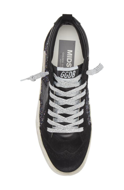 Shop Golden Goose Mid Star Sneaker In Black/blue