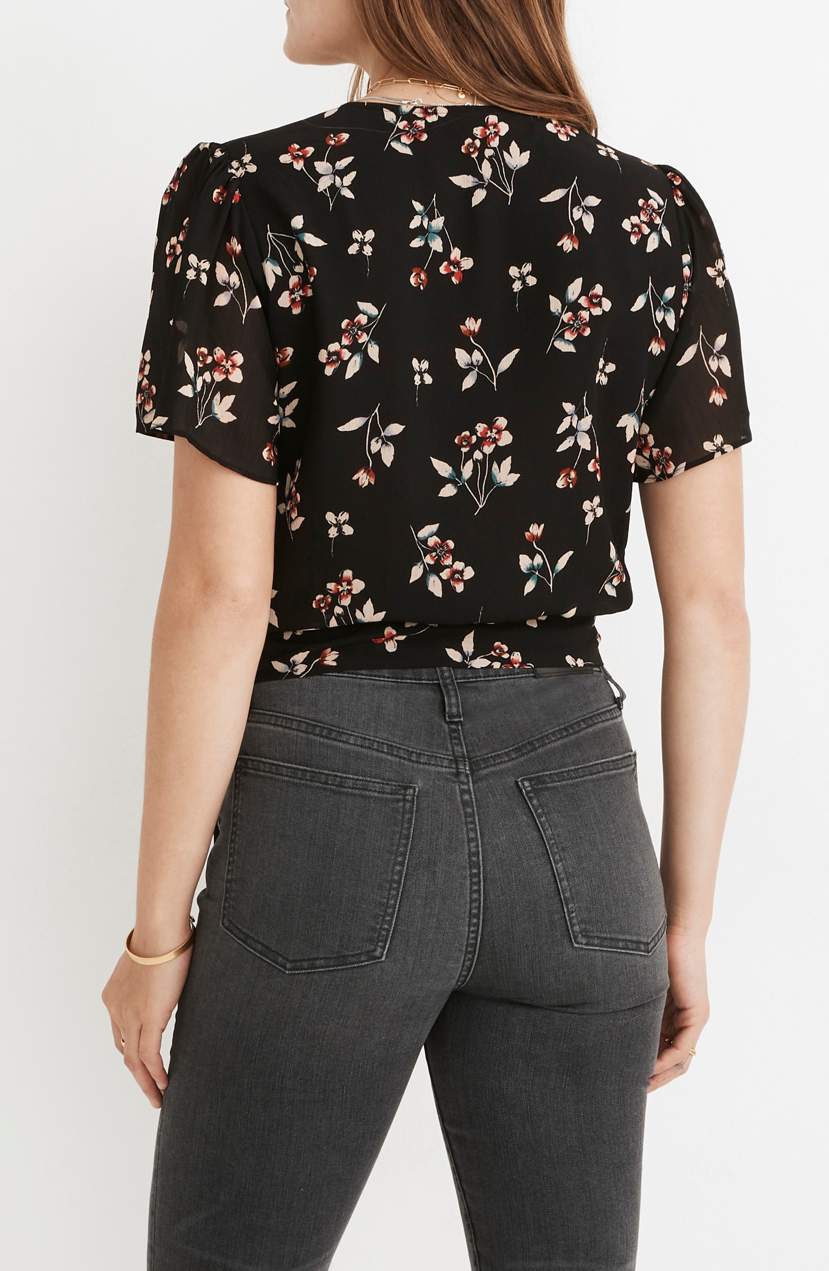 Madewell Botanical Print Wrap Top | Nordstromrack