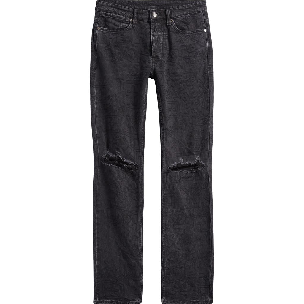 KSUBI KSUBI VAN WINKLE STENCIL SKINNY JEANS