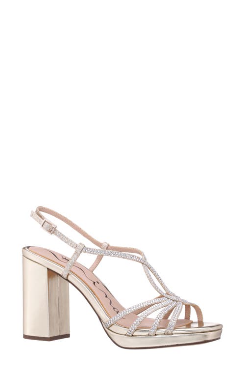 Shop Nina Summer Slingback Platform Sandal In Platino