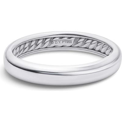 David Yurman Classic Band Ring In Platinum