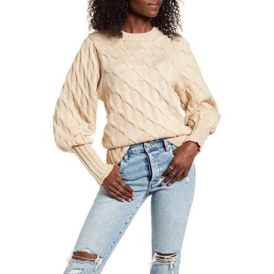 4Si3Nna Drea Cable Knit Sweater