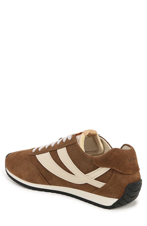 Shop Vince Oasis Sneaker In Vicuna Brown/moonlight